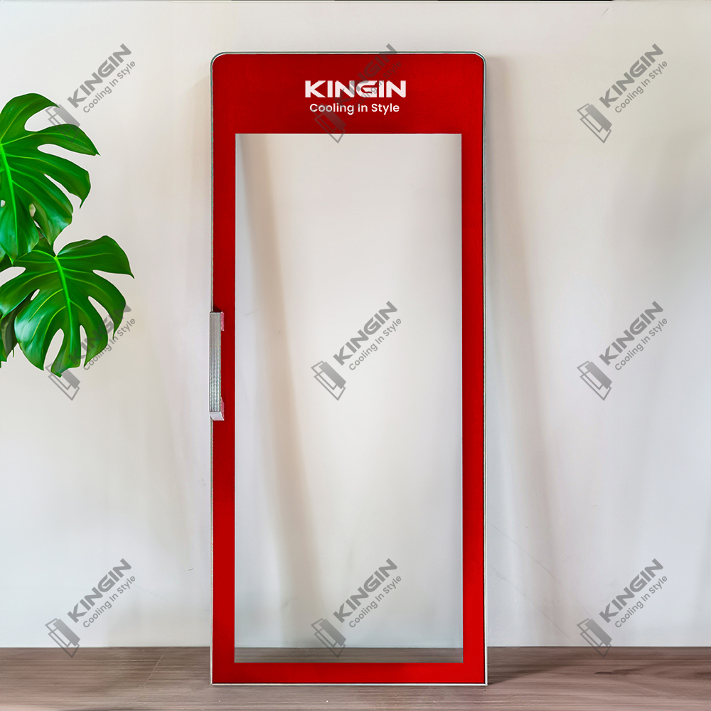 Round Corner Aluminum Frame Cooler Glass Door | KinginGlass